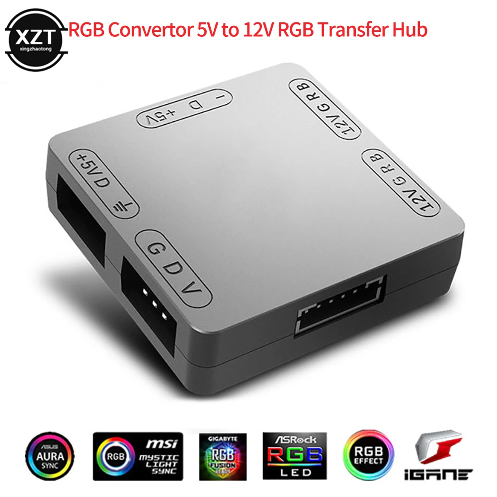 

Высококачественный RGB-конвертер 5 в 12 В, RGB-трансферный концентратор SATA интерфейс, магнитная установка для RGB 3PIN M/B ASUS Gigabyte и MSI