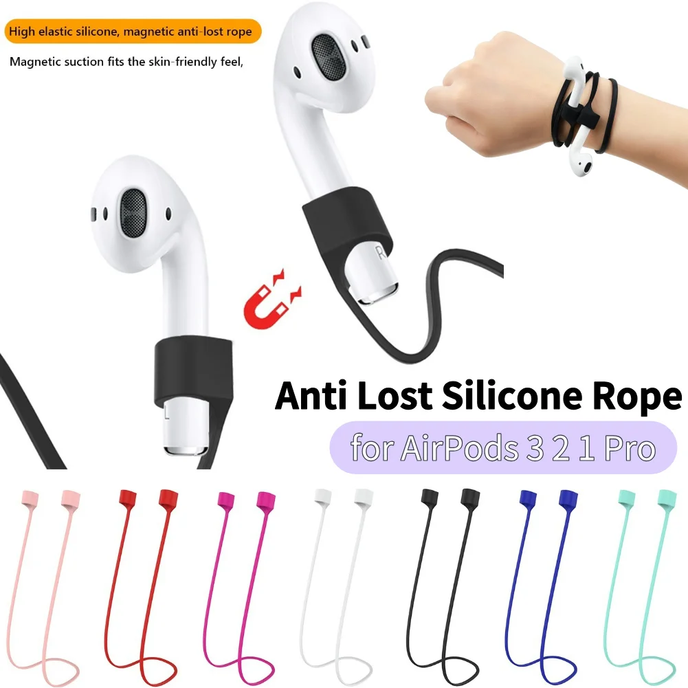 Headphone Anti-Lost Rope Silicone Magnetic String Rope For
