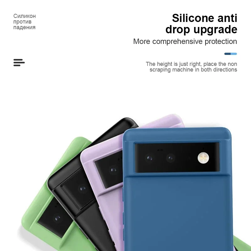 Luxury Liquid Silicone Shockproof Soft Phone Case - Plain Back Cover