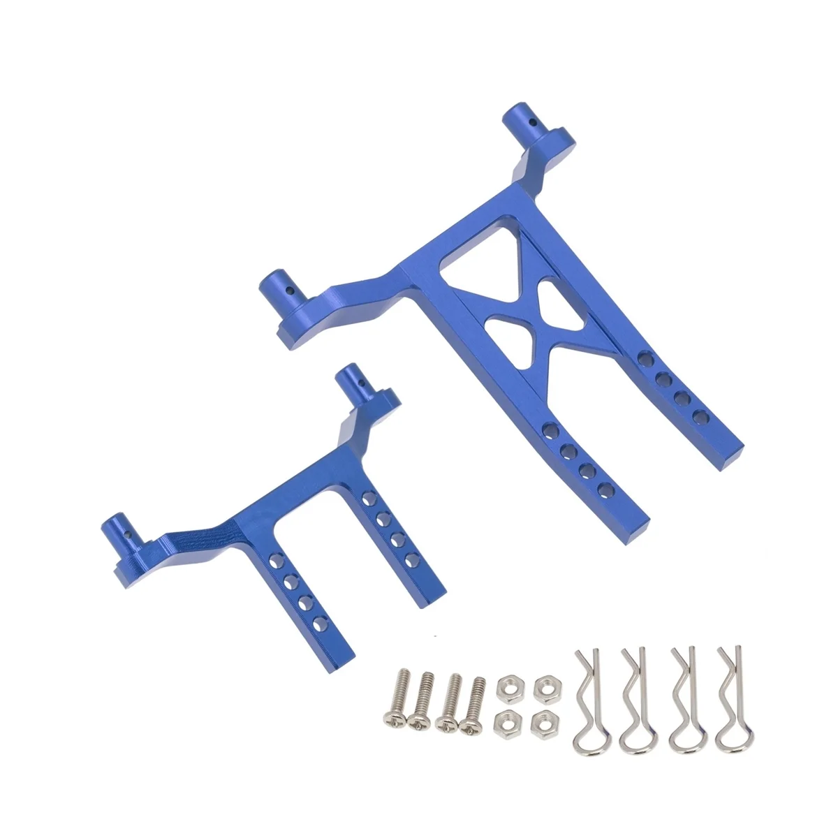 

Metal RC Car Body Post Mounts Shell Column for LaTrax Desert Prerunner Teton 1/18 RC Car Upgrade Parts,Blue