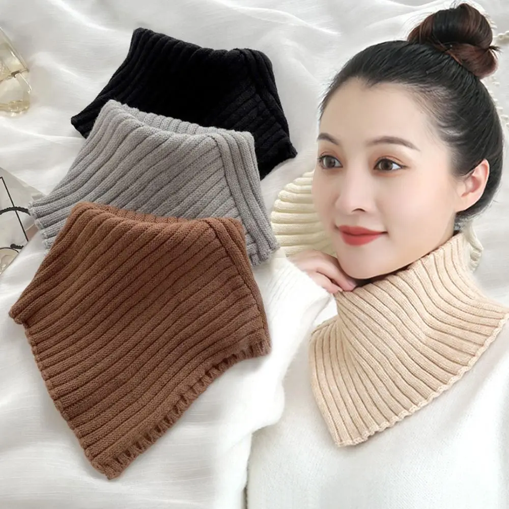 

Fashion Detachable Warm Turtleneck Scarf Neck Warmer Knitted Fake Collar