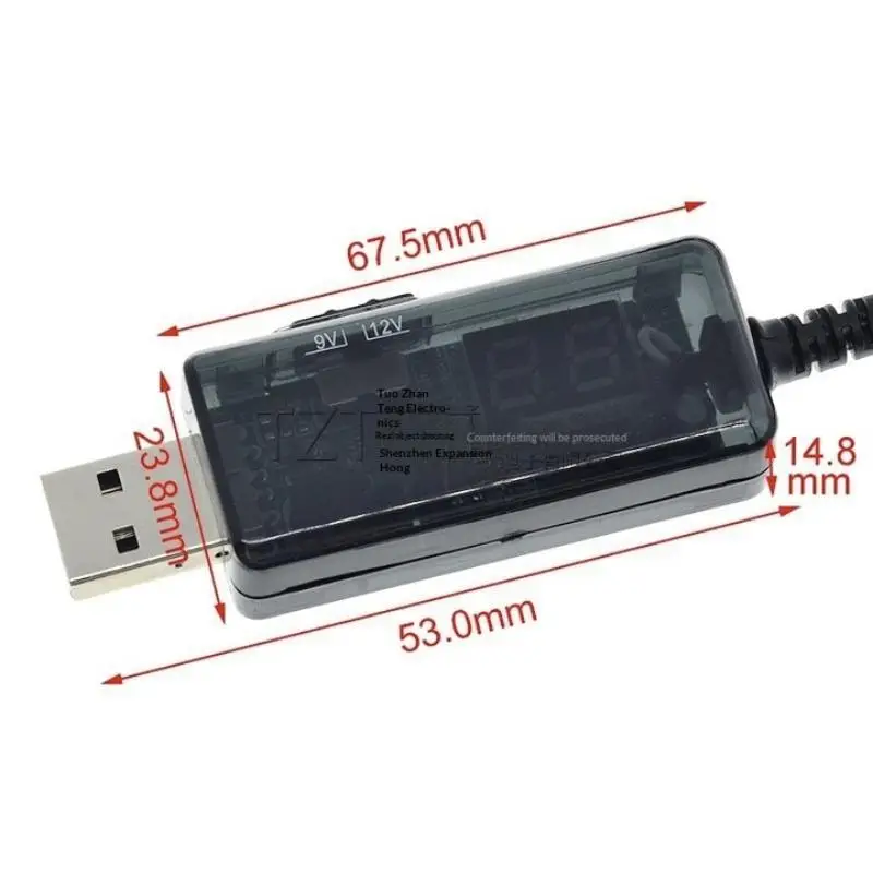 Universal USB Step-Up Power Converter with 3.5x1.35mm Connector
