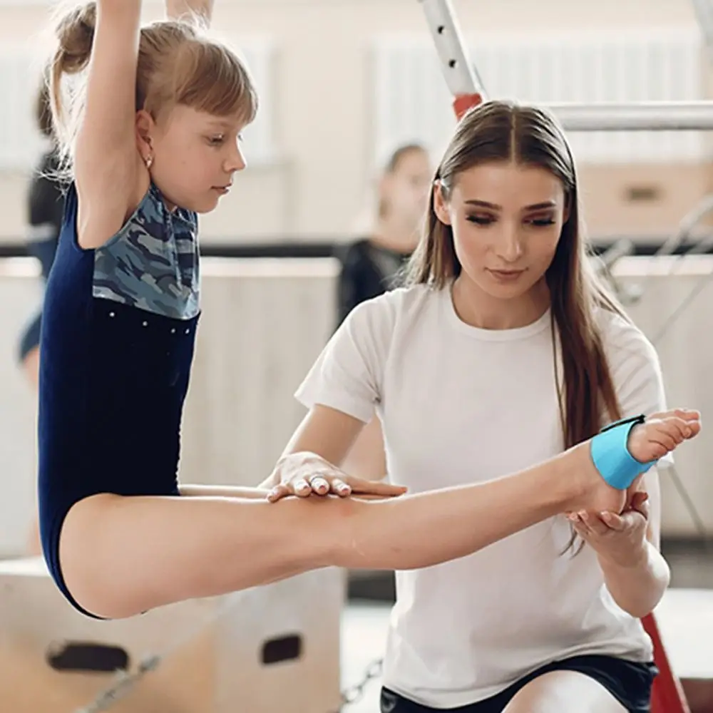 Dance Equipment Gymnastics Tumbling Trainer Elastic Durable Sticky Feet Together Adjustable Gymnastics Sticky Toes 1pair gymnastics dance accessories