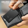 Wireless Charging Wallet Tracker Card Work with Apple Find My App Smart Card Tracker Item Tracker for Luggage Tag Purse Passport 4