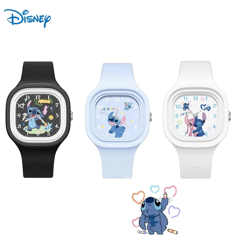 Cartoon Anime Disney Stitch Orologio Per Bambini Kawaii Lilo & Stitch Orologio Sportivo In Silicone Cartoon Mickey Minnie Watch Kids Toy Gifts