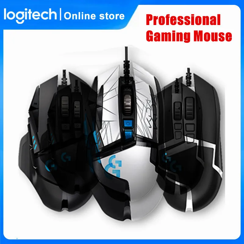 

Logitech G502 HERO KDA RGB Professional Gaming Mouse USB Wired Mice 25600 DPI Adjustable Programming Mice for Mouse Gamer