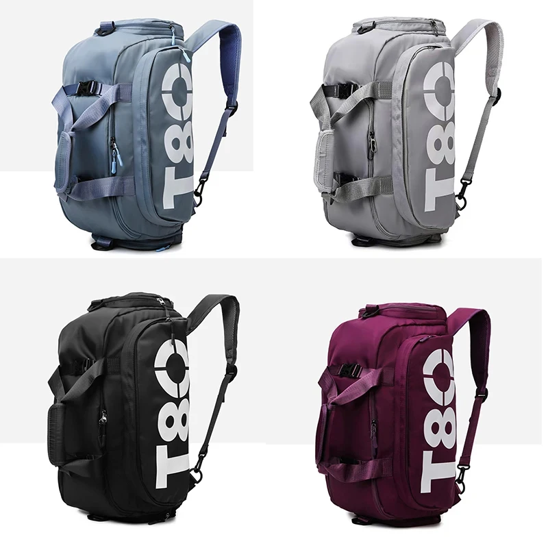Gym Sports Backpack for Women T80 Hand Bag Fitness Travel Tote Outdoor Female Yoga Shoe Shoulder Duffle Luggage Portable Bag Man 6
