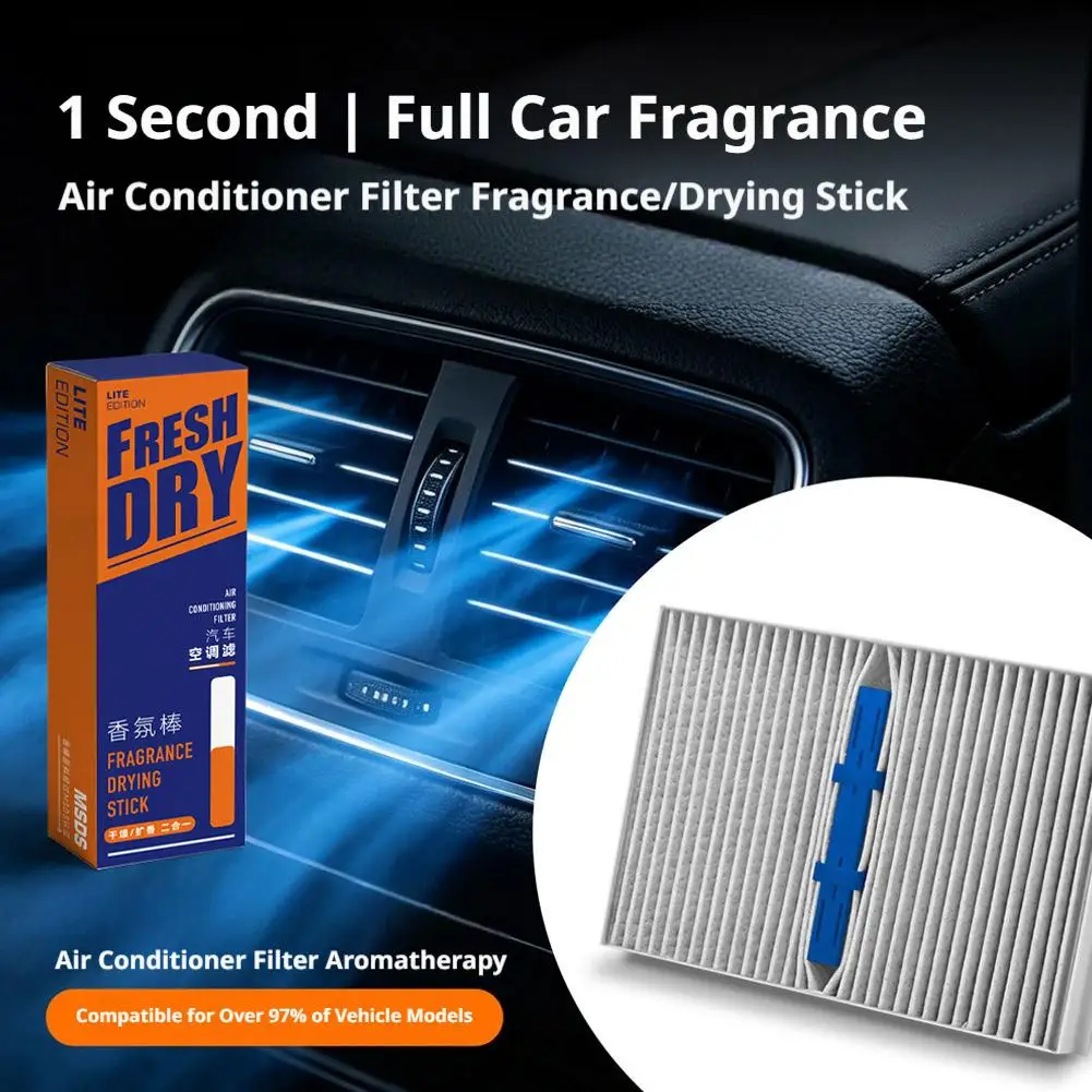 Premium Car Air Freshener Stick with Built-In Odor Eliminator