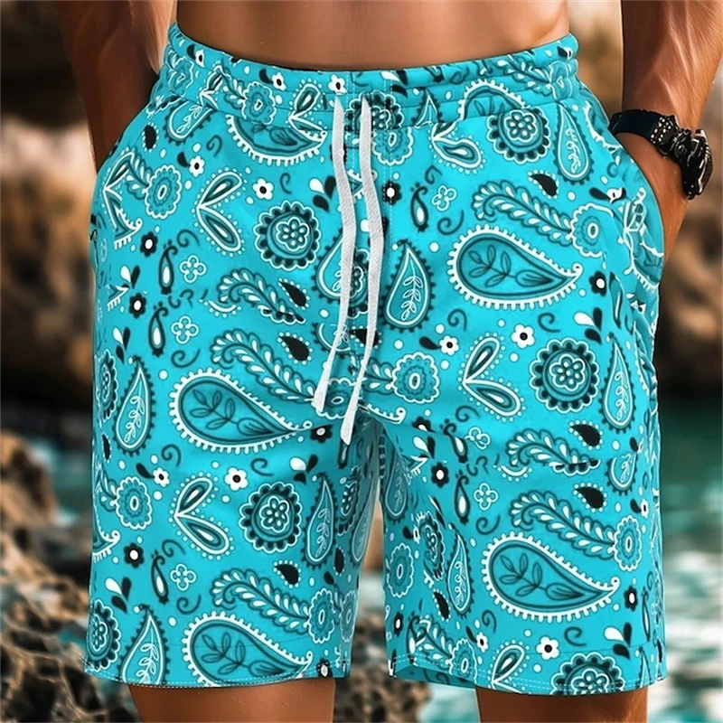 Men Beach Shorts African Tribe Pattern Summer