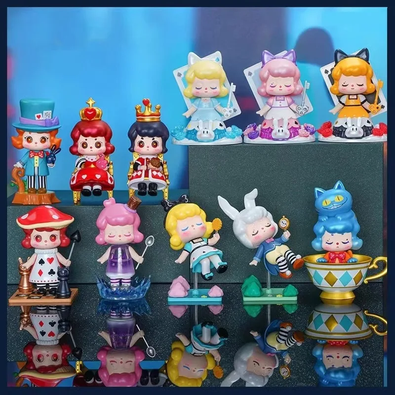 

9pcs/Set Disney Alice In Wonderland Series Blind Box Creative Cartoon Kawaii Model Action Figures Desktop Ornaments Xmas Gifts