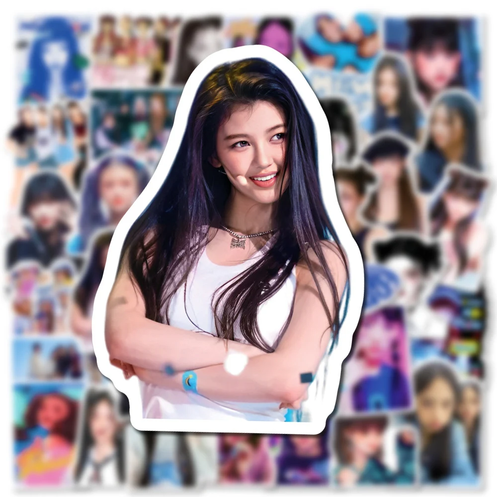 10/30/50pcs Kpop New Jeans Stickers Kawaii Girls Sticker Diary Scrapbooking Motorcycle Laptop Wall Waterproof Decorative Decals