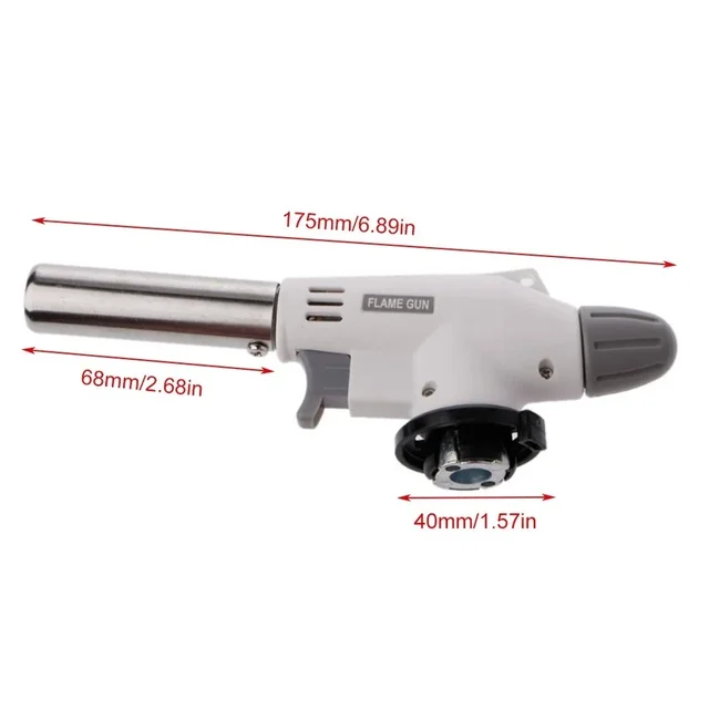Camping Baking Barbecue Gas Torch Welding Fire Maker Lighter Butane Burner Flame Metal Flame Gun WeldingTorch Lighter Heating - Image 2