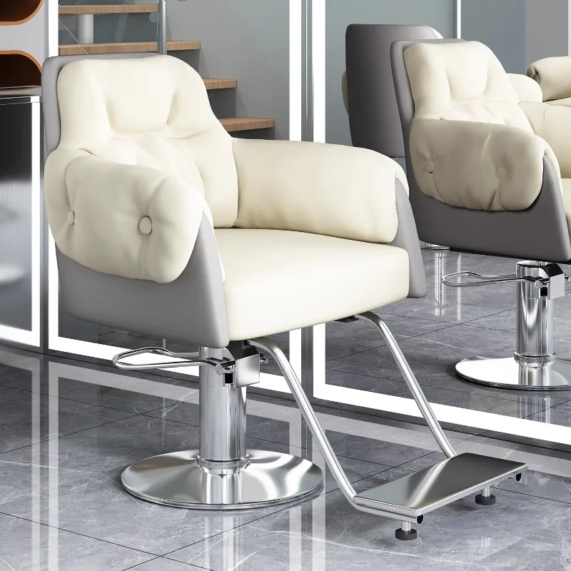 

Stool Metal Barber Chairs Hairdresser Aesthetic Makeup Ergonomic Chair Barbershop Professional Silla Barberia Salon Equipment