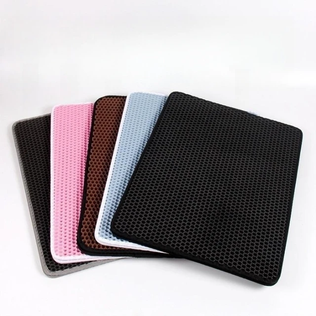 Non-slip Cat Litter Mat With Gift Waterproof Double Layer Pet Litter Box Mat Sand Cat Pad Bed Mat Clean Pad Cat Accessories 5