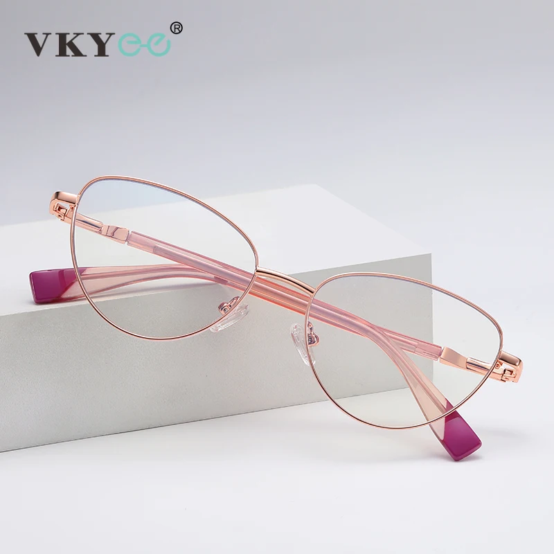 VICKY New Cat Eye Anti Blue Light Reading Glasses Women Blue Light