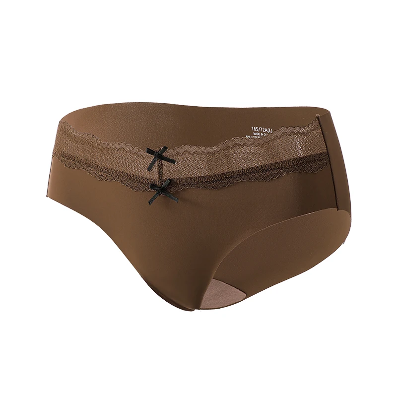 Dreieckiges Höschen-Set, Unterhose, Damen-Unterwäsche für Damen, Eisseide, ultradünne Höschen, Damen-Dessous, sexy Slips, Spitze – Detail 4