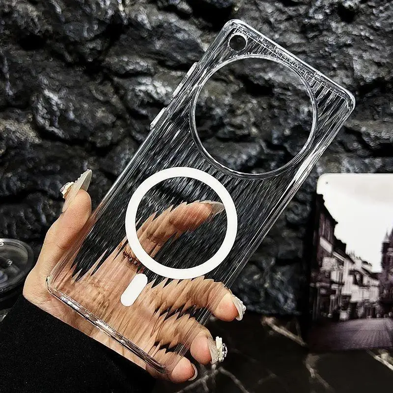 Luxury Transparent Skin-Friendly Corrugated Shockproof Bumper Case