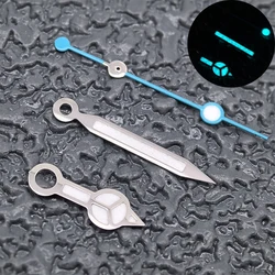 Blue Yacht Ice Luminous Watch Hands - Silver & Blue Second Hand (NH35 Blue)