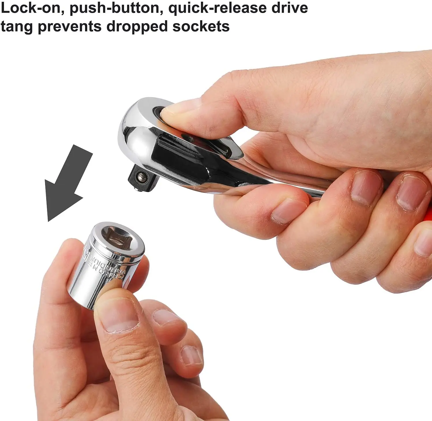 Chiave A Cricchetto Per Chiave A Bussola Punta Rapida 72 Denti 4 Pollici Maniglia Per Chiave A Cricchetto Piccola Per Mini Chiavi A Bussola A Cricchetto In Acciaio - Foto 4