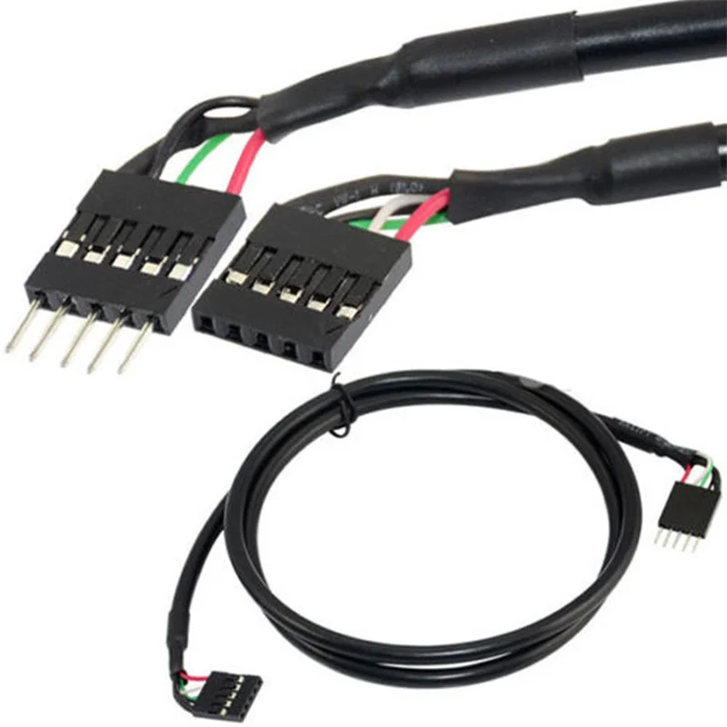 

1 м энтеральный 5-контактный USB IDC разъем материнской платы штекер-гнездо Удлинительный кабель