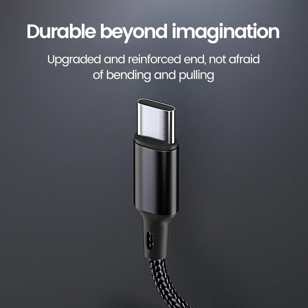 아이폰 16 15 Sumsung 보조배터리 고속 충전 데이터 케이블, USB to USB C 마이크로 케이블, 60W, 30cm