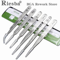 1PCS VETUS 10-15 tainless Steel Tweezers Set Maintenance Tools Kits