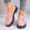 2024 Shoes Women Plus Size Loafers Women British Style Platform Shoes Office Ladies Light Casual Designer Shoes Zapatos De Mujer 1