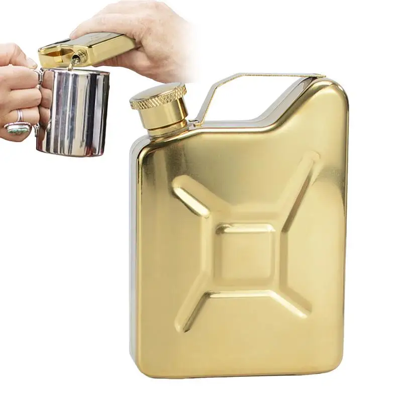 

Liquor Flasks For Men 130ml Stainless Steel Portable Hip Flask Leakproof Thin Flasks With Artistic Sense For Fishing Picnicking
