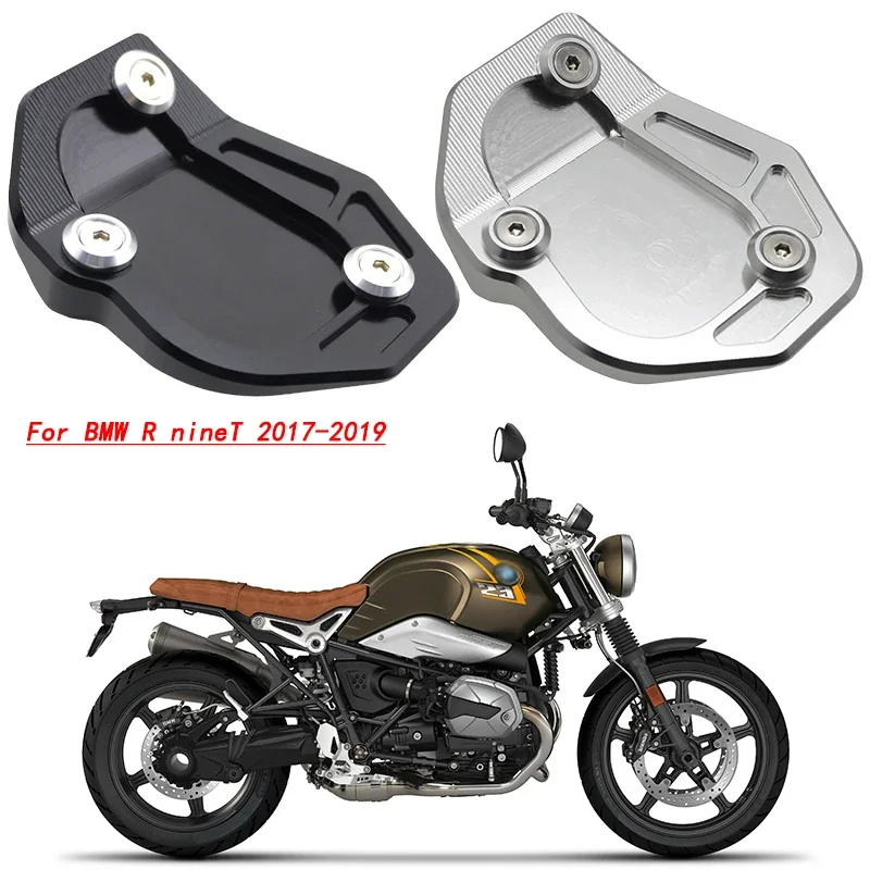 

Motorcycle CNC Aluminum Side Stand Enlarger Extension Plate Pad Fit For BMW R nineT/Urban GS/Pure/Racer/Scrambler Accessories