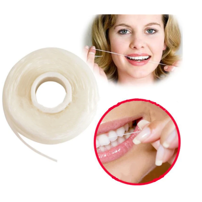 Dental Floss 10 Rolls Dental Flosser Oral Hygiene Teeth Cleaning Wax Mint Toothpick 50m