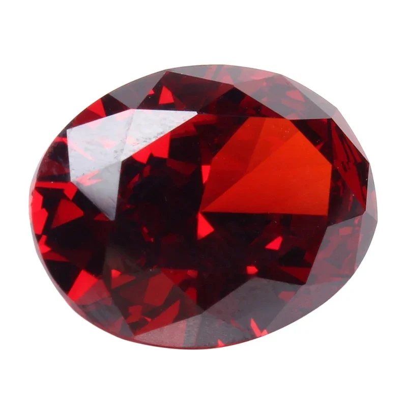

12X16MM Best Promotion 13.89CT Blood Red Ruby Unheated Diamond Oval Cut Loose Gemstone Diamond DIY Jewelry Decorative Crafts