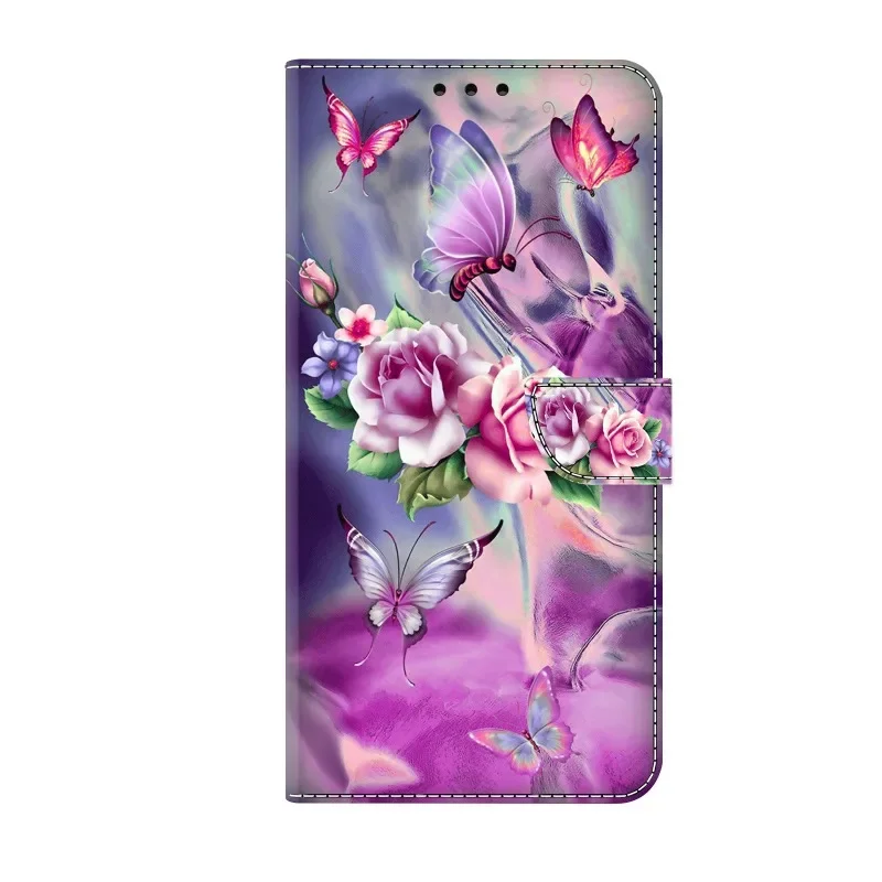 Premium Painted Wallet Flip Stand Case for Samsung Galaxy A17 - Elegant Book Cover Design