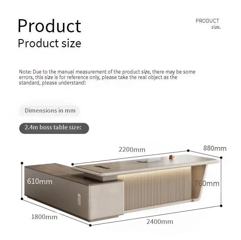High Quality European Office Desk L Shaped Organizer Designer Customized Computer Desks Secretary Vanity Escritorio Furniture