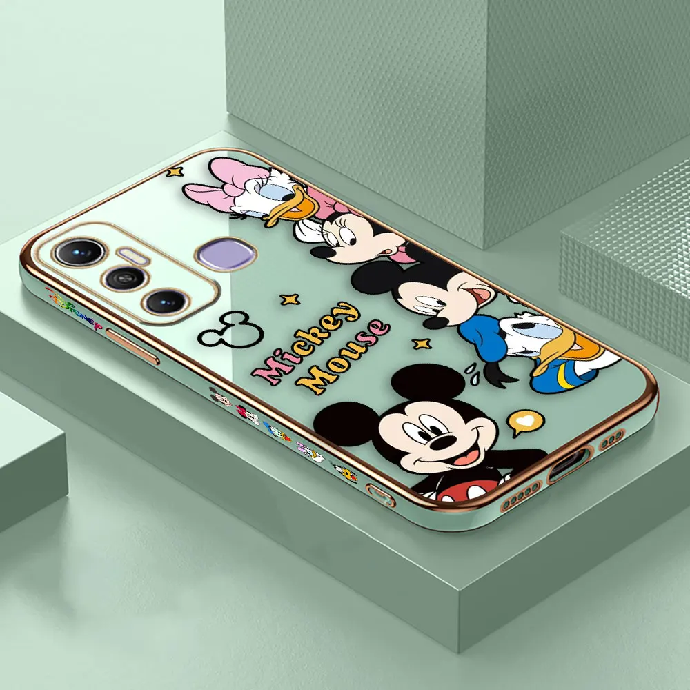 thumbnail image 1 of Smooth E-TPU Phone Case Infinix TECNO POP SPARK 6 7 8 10 20 GO 20C CAMON 17 18 19 20 2 3 4 Case Minnie Mickey Donald Duck Goofy, 1 of 5