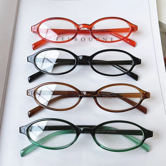 Women's Vintage Small Frame Reading Glasses Fashion Anti-blue