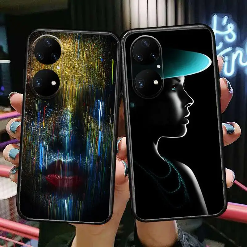 HD-роскошный автомобильный чехол для телефона с изящным принтом Huawei p50 P40 p30 P20 10 9 8