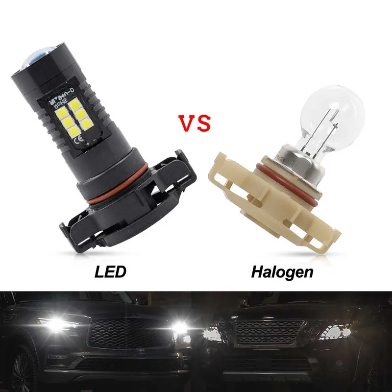 2Pc White Canbus No Error H8 LED Fog Light Bulb For 2010-2014 VW PASSAT B7 LED D