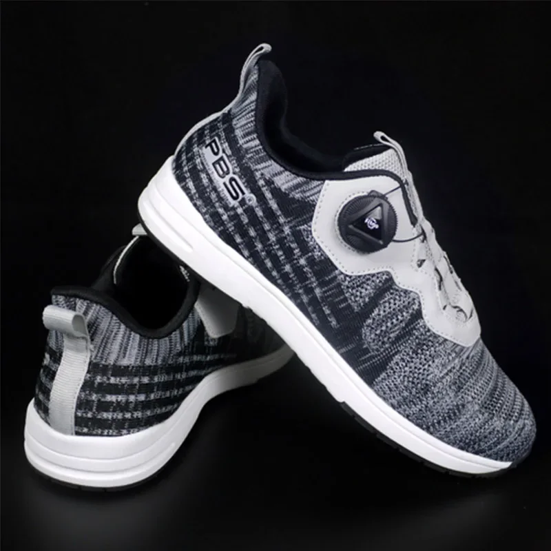 Women Men Knob Shoelace Bowling Shoes Unisex Casual Indoor Sports Footwear Weave Right Hand Non-slip Bowling Sneakers 34-46