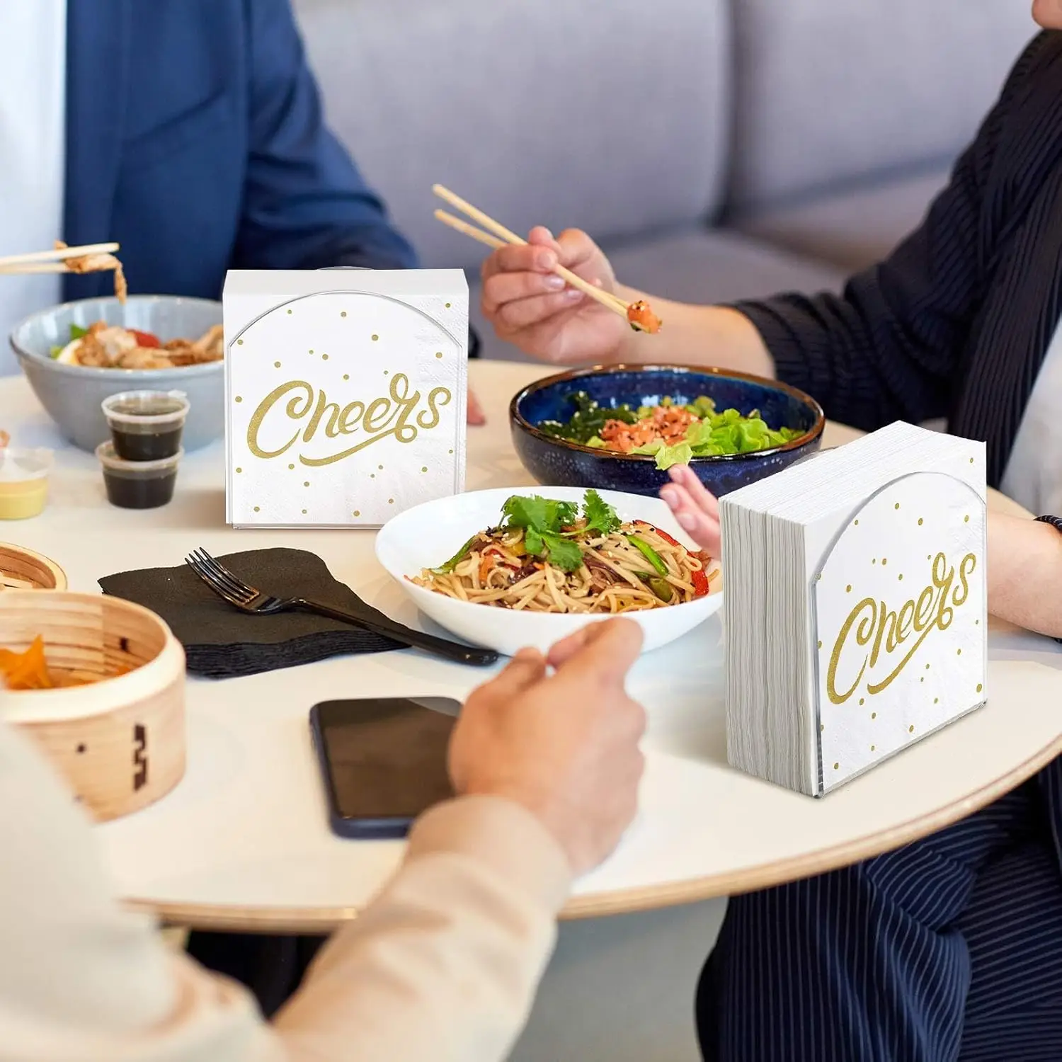 2/4 قطعة حامل مناديل أكريليك حامل صندوق مناديل موز...