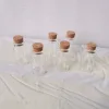 60/100 Pcs 8ml 22*40mm Glass Bottles with Cork Stopper Transparent Mini Jars for Home Decor DIY Crafts Storage Tiny Gift Bottles 2