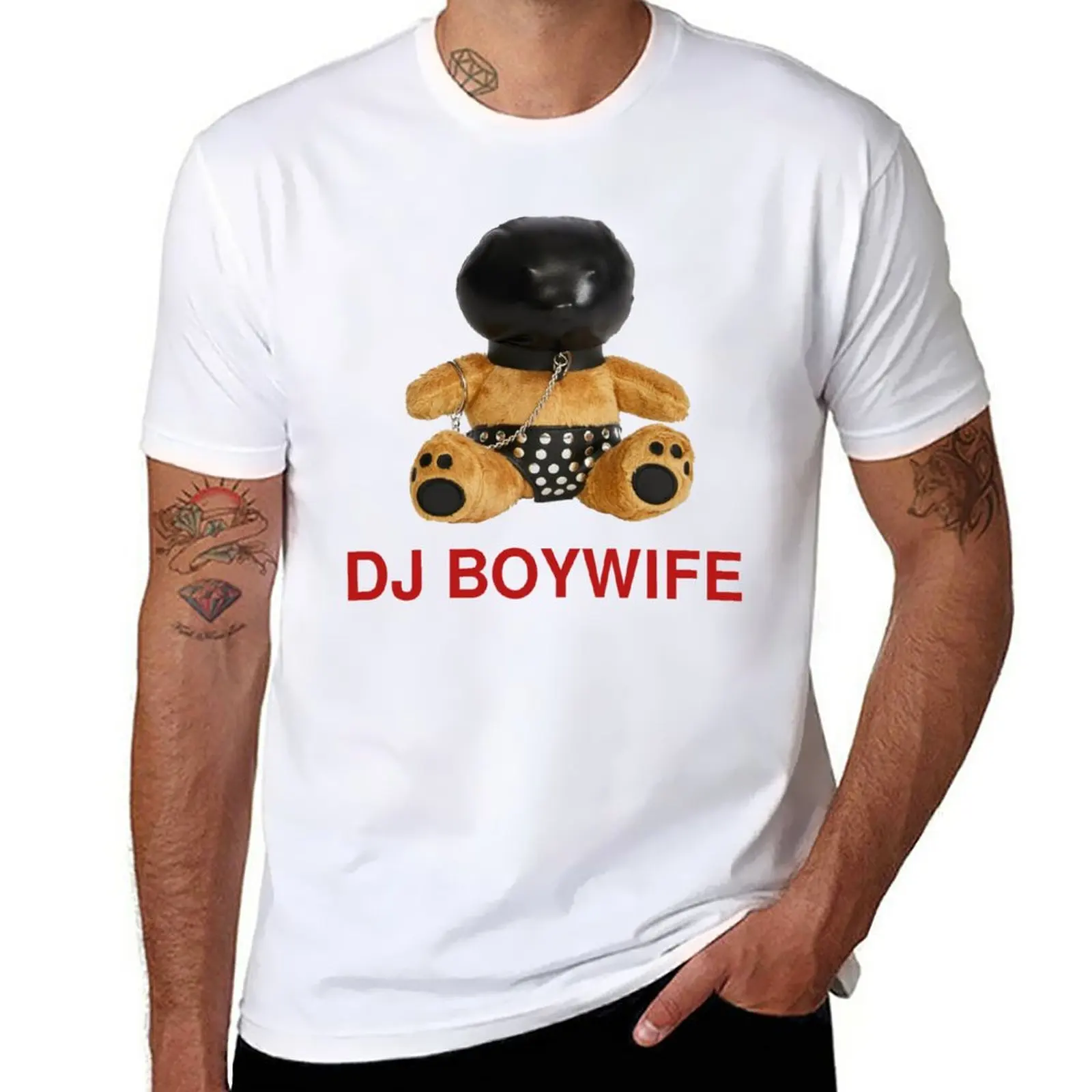 

New BOYWIFE BEAR T-Shirt heavyweight t shirts custom t shirt mens funny t shirts