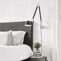Nordic industrial style wall lamp, bedroom, bedside desk, reading, folding, long rod, rocker arm, long arm LED wall lamp 2