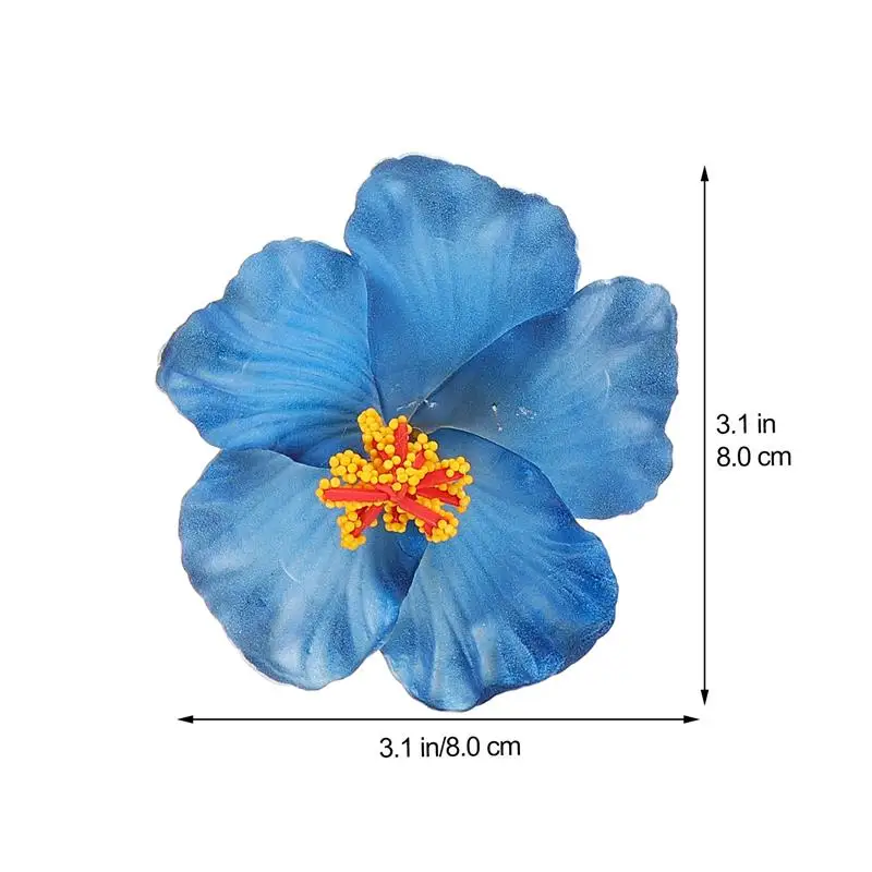 6pcs Fashion Hair Clips Hibiscus Flower Hair Clip Girl Hair Clips Women Hair Pin Hawaiian Hair Clip Women Barrettes 2