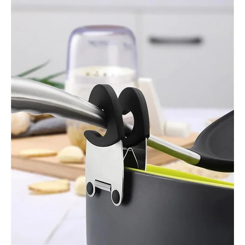 1pc Pot Clamp Holder Spoon Rack Clamp Pot Spoon Holder