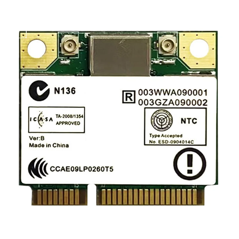 듀얼 주파수 기가비트 네트워크 카드, 와이파이 블루투스 5.0, 미니 PCIE 무선 모듈, 867Mbps 네트워크 카드, RTL8822CE