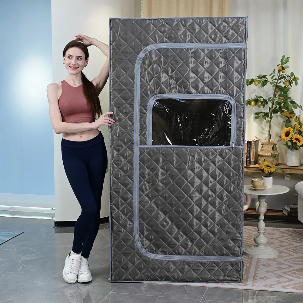 HaoYu Ultimate Recovery Fullsize Sweat Sauna Box For Person Sauna Weight Loss Folding Steam Room With 3L Steamer