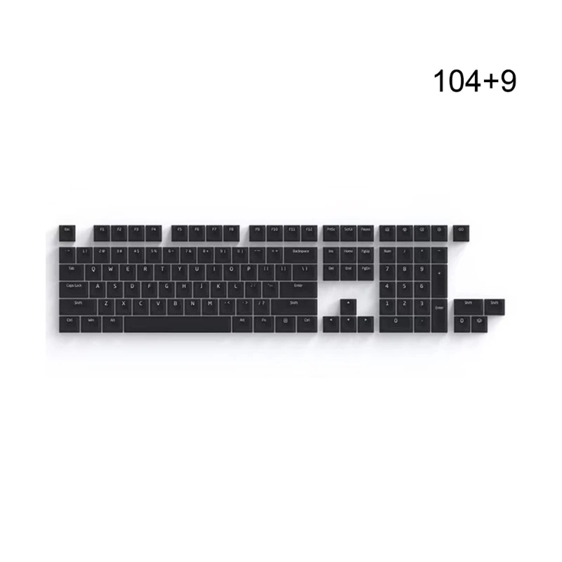Teclas Pudim Abs Silicone Silenciosa Chave Cap Conjunto Keycaps para 21 61 87 104 108 Teclas Mecânica Teclado Substituição Keycap 104 - Imagem 6