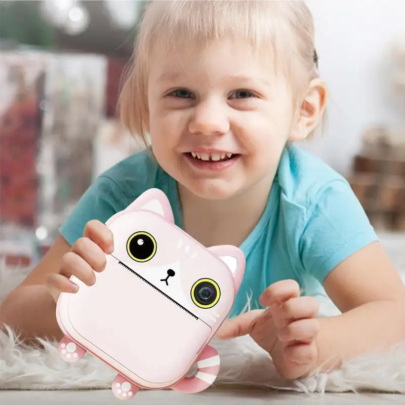 Children's Instant Print Camera Thermal Printer Mini Kids Digital Photo Camera Girl's Toy Child Camera Video Boy's Birthday Gift