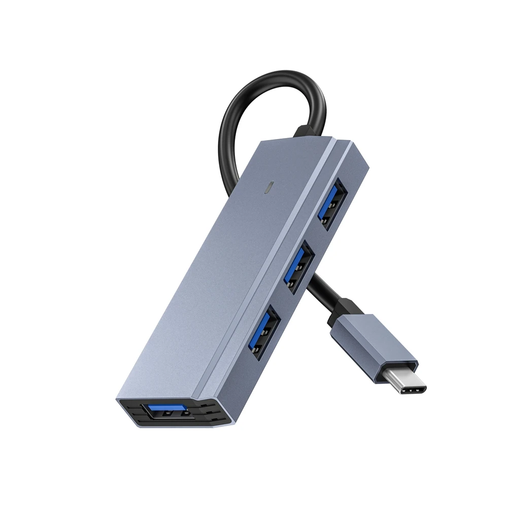 

Док-станция для ноутбука с USB Type-C, 4-в-1, с 4 USB-портами