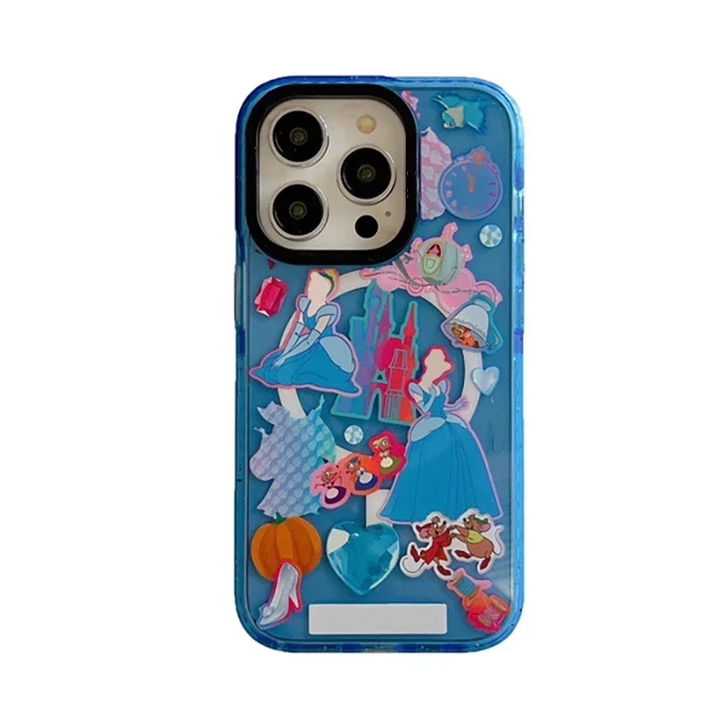 

MagSafe Acrylic Cartoon Fish Girl Phone Case Cover for iPhone 12 13 14 15 Pro Max Case for iPhone 15 ProMax